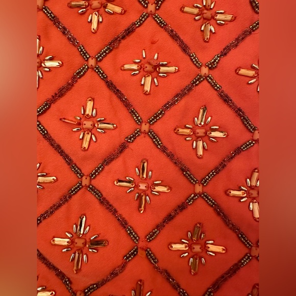 NBD Revolve Hypnotize Me Micro Mini Coral Beaded Dress NWOT Size Small - Picture 8 of 13